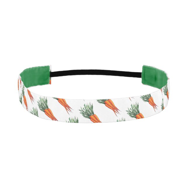 Bunch of Carrots Orange Vegetable Veggie Garden Athletic Headband (Front)