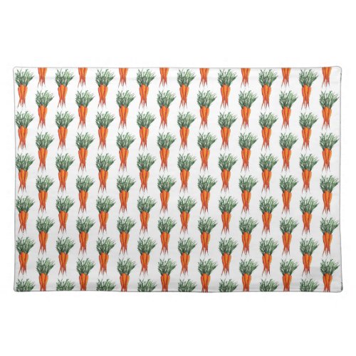 Bunch of Carrots Orange Vegetable Veggie Garden Cloth Placemat