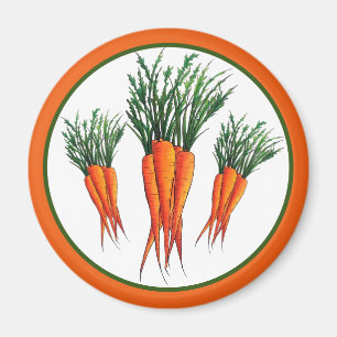 Bunch of Carrots Orange Vegetable Veggie Garden Magnet