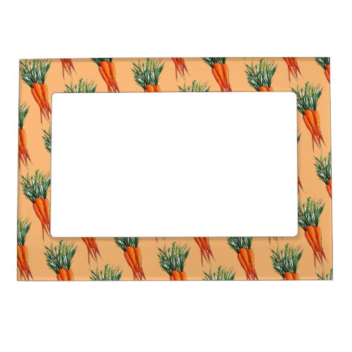 Bunch of Carrots Orange Vegetable Veggie Garden Magnetic Frame