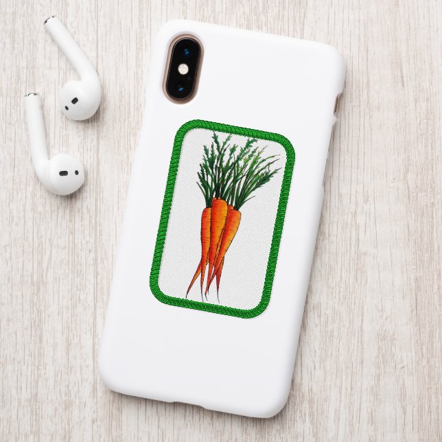 Bunch of Carrots Orange Vegetable Veggie Garden Patch (On Phone Back)