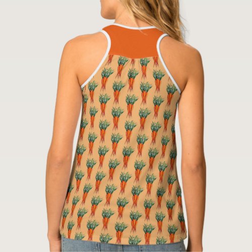 Bunch of Carrots Orange Vegetable Veggie Garden Tank Top