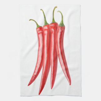 Bunch of chili peppers towel