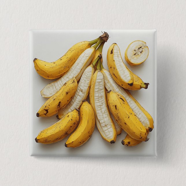 Bunch of Exotic Bananas Button (Front)