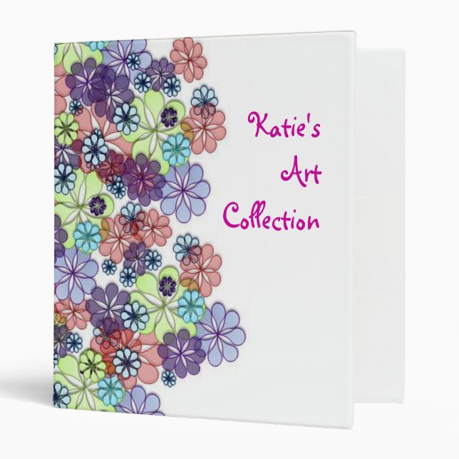 Bunch of Flowers 3 Ring Binder (Front/Inside)