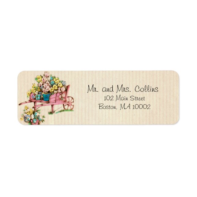 Bunch of Flowers Address Labels (Front)