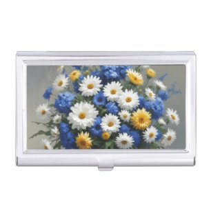 Bunch of Flowers Elegant Watercolor Business Card Case