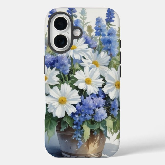 Bunch of Flowers Elegant Watercolor Case-Mate iPhone Case (Back)