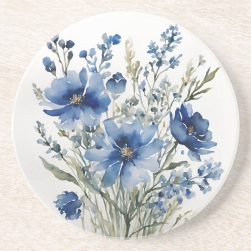 Bunch of Flowers Elegant Watercolor Coaster