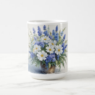 Bunch of Flowers Elegant Watercolor Coffee Mug
