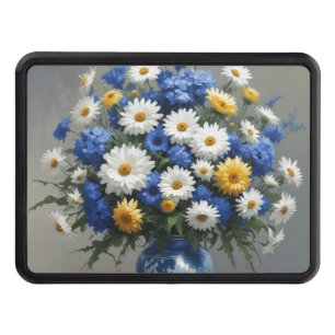 Bunch of Flowers Elegant Watercolor Hitch Cover
