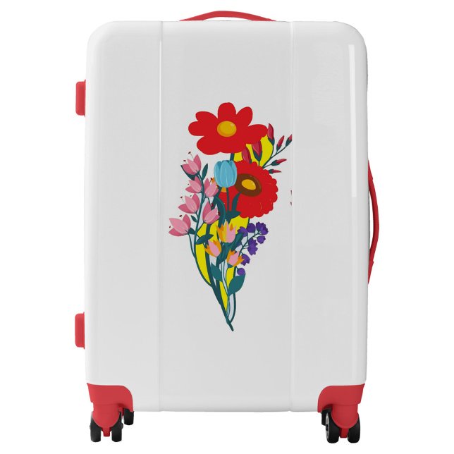 Bunch of Flowers Luggage (Beautiful Spring Flowers on Travel Luggage!)