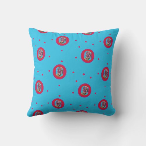 bunch of flowers throw pillow