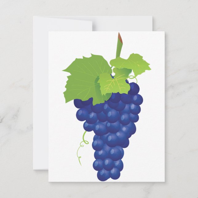 Bunch of Grapes Invitations (Front)