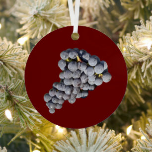 Bunch of Grapes Metal Ornament