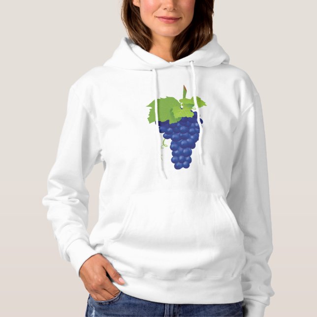 Bunch of Grapes Womens Hoodie (Front)