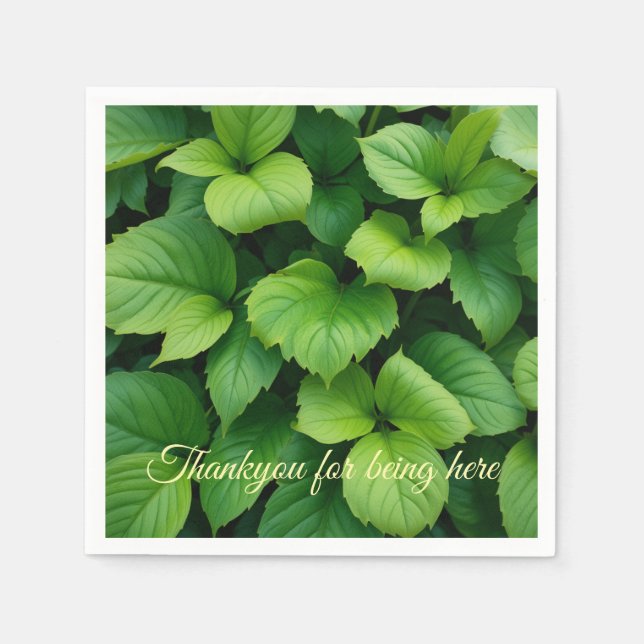 Bunch of Leaves Napkins (Front)