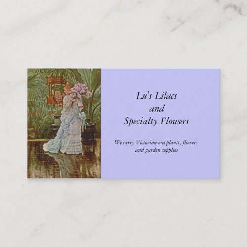 Bunch of Lilacs c1875 Business Card