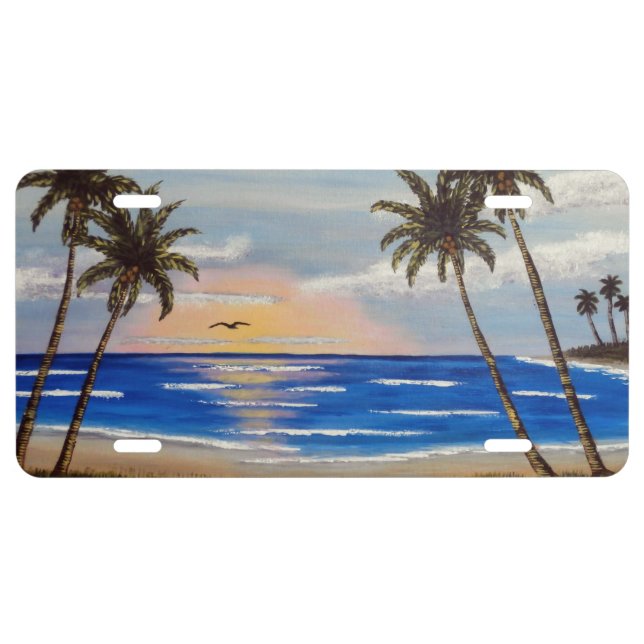 Bunch Of Palms License Plate (Front)