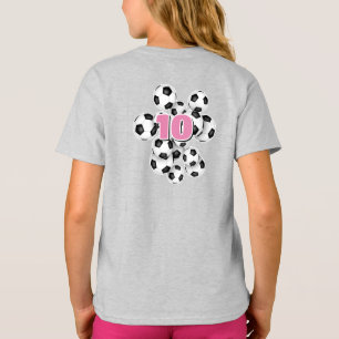 bunch of soccer balls athlete name T-Shirt