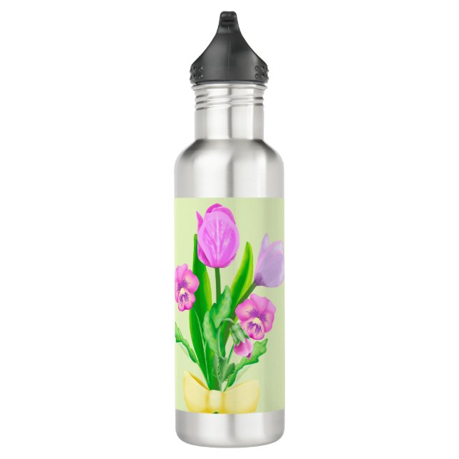 Bunch of Spring Flowers Thermal Tumbler Stainless Steel Water Bottle (Right)