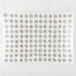 Bunch of Tiny Cartoon Funny Characters Trinket Tray