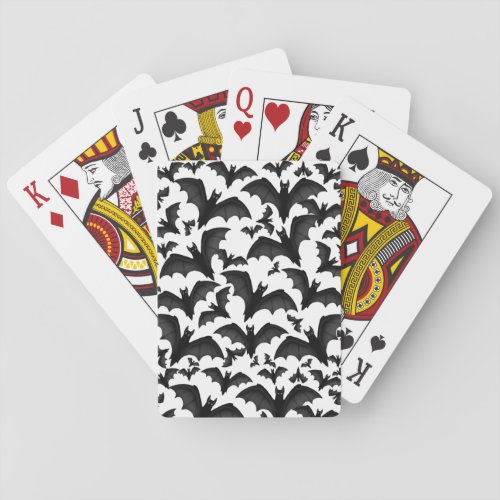 Bunch of Vampire Bats Playing Cards