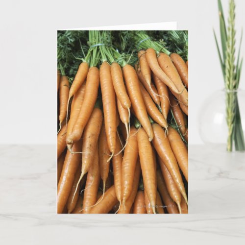 Bunches of carrots card