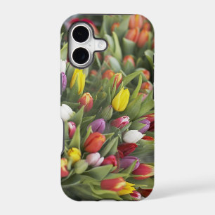 Bunches of colorful tulips iPhone 17 case