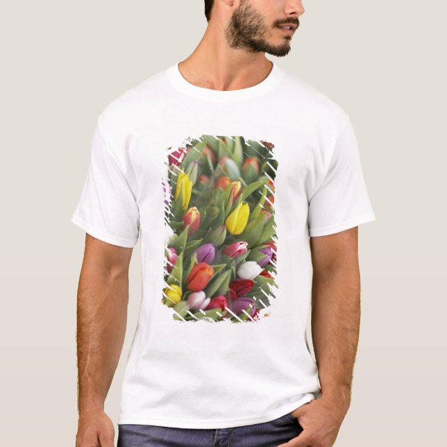 Bunches of colorful tulips T-Shirt (Front)