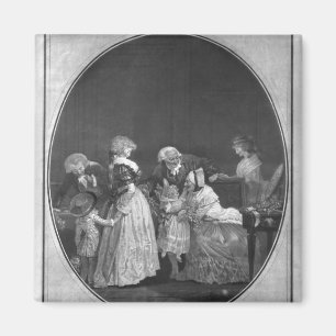 Bunches of flowers or celebrating grandmother magnet