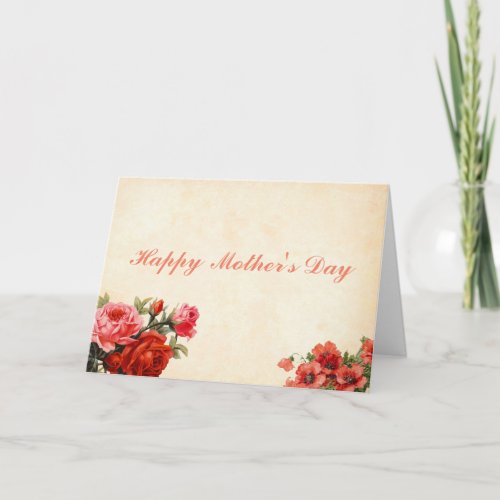 Bunches of Roses Mothers Day Card