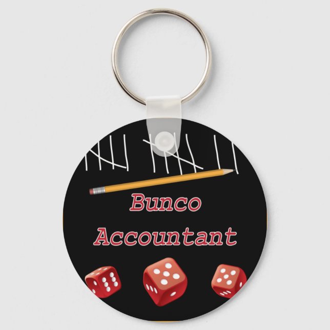 Bunco Accountant Keychain (Front)