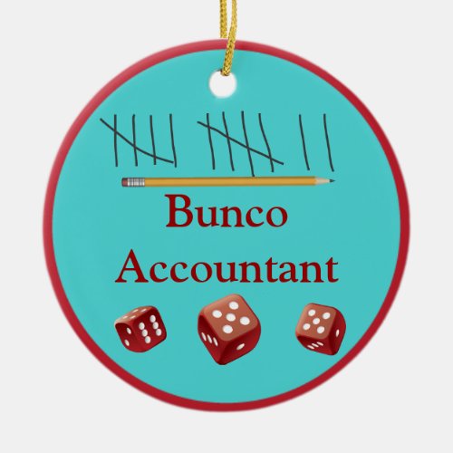 Bunco Accountant Ornament