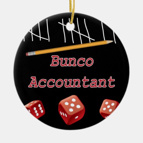 Bunco Accountant Ornament