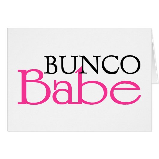 Bunco Babe Cards (Front Horizontal)