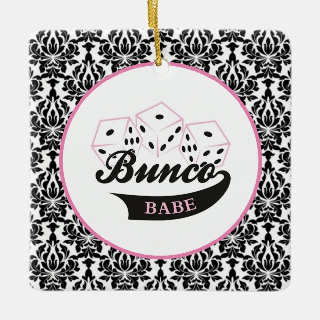 Bunco Babe Christmas Ornament (Front)