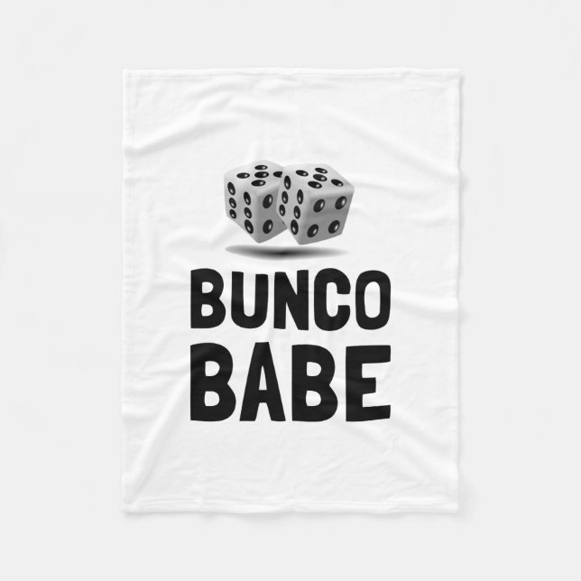 Bunco Babe Dice Fleece Blanket (Front)