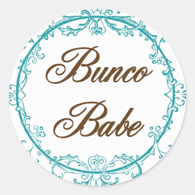 Bunco Babe Stickers (Front)