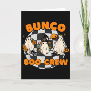 Bunco Boo Crew Bunco Halloween Dice Card