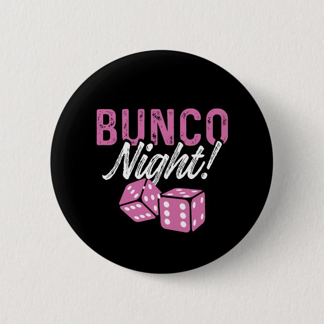 Bunco Button Party Favors Raffle Prize Bunco Night (Front)