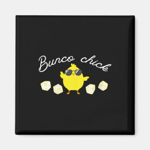 Bunco Chick Easter Spring Bunco Dice  Magnet