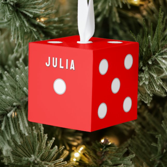 Bunco Christmas Collectible Cube Ornament (Tree)