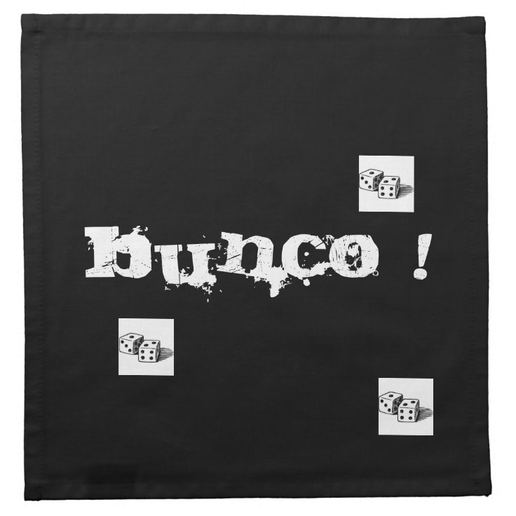 bunco cocktail napkins Zazzle