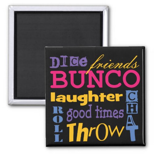 Bunco Dice Friends Magnet