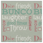 Bunco  Dice Friends Red,Green,White Fabric