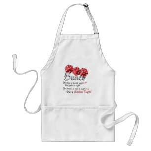 Bunco Dice Game Adult Apron