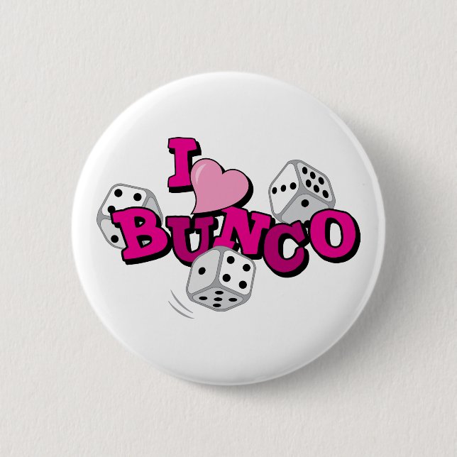 Bunco Dice Game Button (Front)