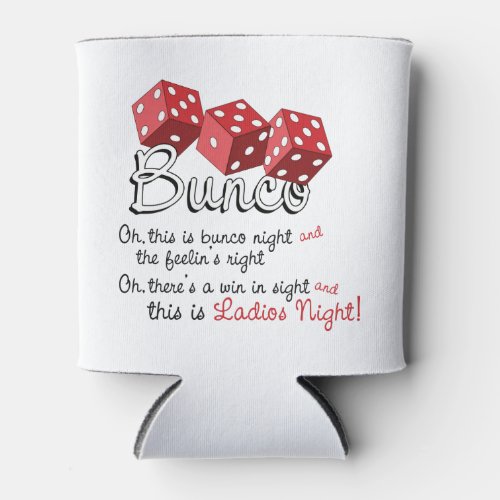 Bunco Dice Game Can Cooler