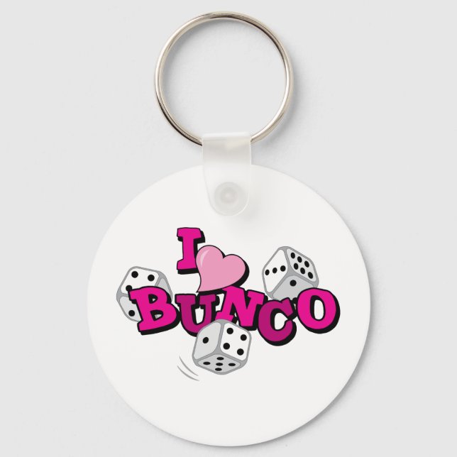 Bunco Dice Game Keychain (Front)